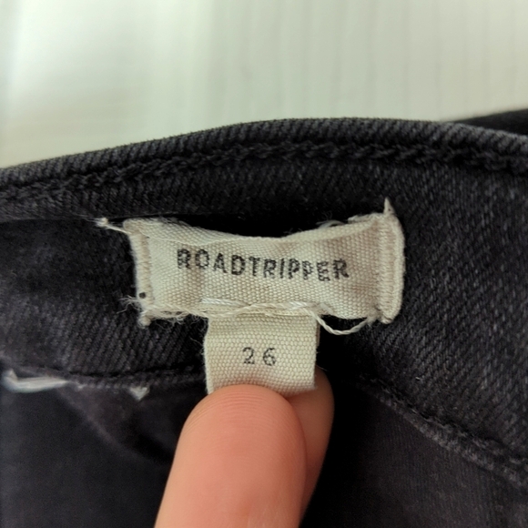 Madewell Roadtripper Classic High Waisted Ankle Cropped Skinny Jeans Black 26 - Picture 9 of 16